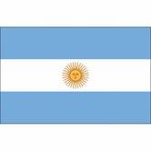 Прапор Аргентина 14,5 x 23 см настільний , полістер П-3