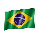 Флаг Бразилия 14,5 х 23 см настольный, полиэстер П-3