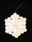 Підвіска "Сніжинка" d=17 см, колір-білий, в п/п на європідвісі, виріб для новорічних свят A50051C