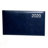 Еженедельник датированный 2020 карманный BRUNNEN А6 линия, обложка Miradur, цвет синий 73-755 60 30