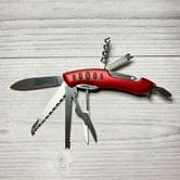 Складаний туристичний ніж, 12 інструментів, 9,5 см, червоний 5011LG5