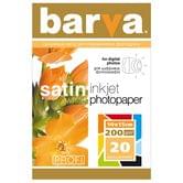 Фотобумага BARVA сатин 10х15 см. 200г 20л IP-V200-157