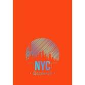 Щоденник учнівський Аркуш В5 Soft Touch, 48 аркушів, NYC, тверда обкладинка, помаранчевий 1B1615