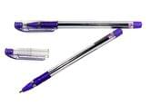 Ручка масляна Hiper Ace 0.7 мм, прозорий корпус, колір фіолетовий HO-515