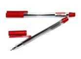 Ручка масляна Hiper Genius 0,7 мм, колір стрижня червоний HO-120