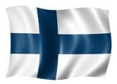 Прапор Фінляндія 14,5 х 23 см настільний, поліестер П-3
