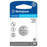 Батарейка Westinghouse Lithium CR2450, 1 штука, блистер CR2450-BP1
