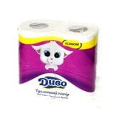 Туалетний папір ДИВО  2 - шаровий,  білий, 4 штуки в упаковці