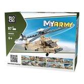 Конструктор MyArmy "Гелікоптер", 97 елементів, пластик, 6+ Blocki KB84023