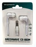 Наушники - вкладыши Greenwave, белые EX-085М