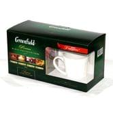 Чай Greenfield Premium black collection набір: чотири види чаю по 25  пакетів + горнятко