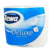 Туалетная бумага ZEWA Deluxe 3 слоя, белая, 8 штук в упаковке, Aqua Tube