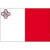 Флаг Мальта 14,5 х 23 см настольный, полиэстер П-3