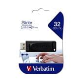 Флеш-память Verbatim Store'n@Go Slider 32Gb USB 2.0 98697