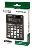 Калькулятор CORRECT 12 разрядов, компактный настольный Citizen SD-212