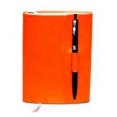 Діловий щоденник Brisk Office 176 аркушів, 110 х 140 мм, лінія, з ручкою, колір помаранчевий 3В-157