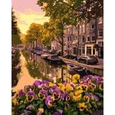 Розпис по номерах Ідейка 40 х 50 см, "Амстердам", полотно, акрилові фарби, пензлики KHО3553