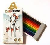 Карандаши цветные Marco ColorCore 12 цветов Girl, шестигранные + 1 графитный, картонная упаковка 3130-12CB