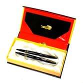 Ручки Croco подарункові чорнильна + капілярна, корпус чорний, в картонному пеналі 215 F/R