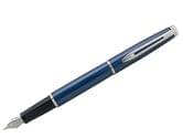 Ручка Waterman Hemisphere Metallic Blue CT, перо, синий латунный корпус с вставками хрома 12601