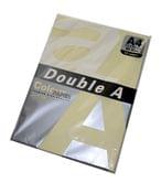 Бумага цветная Double A А4 80г/м2, 50 листов, цвет пастельный желтый 0472