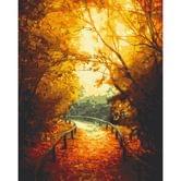 Розпис по номерах Art Craft 40 х 50 см "Тепла осінь", полотно, акрилові фарби, пензлики 10540-АС
