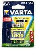Аккумулятор Varta ACCU AA 2100mAh BLI 2 NI - MH, 2 штуки под блистером Ready t Use, цена за упаковку