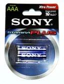 Батарейка Sony Stamina Plus LR03 AM4 AAA 1.5V 1 x 2 штуки під блістером AM4-B2D
