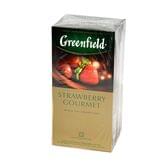 Чай Grenfield Strawberry Gourmet черный 25 пакетов х 1,5 г с ароматом клубники