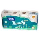 Туалетная бумага GRITE FAMILY DECOR 3-х слойный 8 рулонов