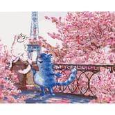 Картина по номерам Идейка 40 х 50 см, "Свидание в Париже", холст, акриловые краски, кисточки KHО4047