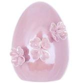 Декор порцеляновий BonaDi у формі яйця з квітами h=13,5 см, колір перламутровий рожевий 727-534