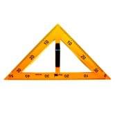 Трикутник 60 градусів, для шкільної дошки, 50 см, з тримачем, жовтий E-SBA-2