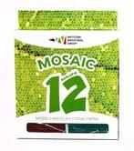 Пластилін Mosaic 12 кольорів, 240 г + стек Western Industrial Group 331048/M