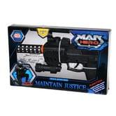 Пистолет игрушечный CAN XIN со светом звуком и вибрацией, работает от батарей 0318A