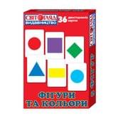 Мини - коробочки Ranok "Фигуры и цвета", 36 двусторонних карточек 13106049У