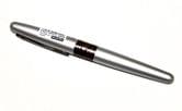Ручка гелева PILOT Python 0,7 мм, корпус срібний, колір чорний BLVBMR2-7-PTN-B (51.288)