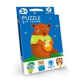 Пазлы Danko Toys развивающие "Puzzle для малышей", 4 элемента 3+ PFK-01,02,03,04U