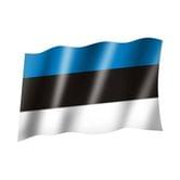 Прапор Естонія 14,5 х 23 см настільний, поліестер П-3