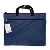 Портфель-сумка Deli з тканини, 2 відділення, колір синій, 2 ручки, 390 х 300 мм EB55032