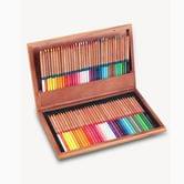Карандаши цветные Marco Renoir 72 штуки круглые, кедровые в деревянном пенале FineArt-72WB