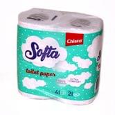 туалетная бумага Chisto Softa 2-х слойный 4 рулона