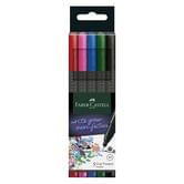 Ручка линер Faber-Castell Grip 0,4 мм Fine Pen Basic, набор 5 штук, картон 151604