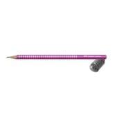 Карандаш Faber-Castell чернографитный Grip Sparkle, тригранный, корпус светло-розовый 118212