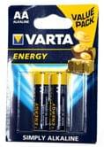 Батарейка VARTA Energy LR6 AA BLI 2 Alkaline, 2 штуки под блистером, цена за упаковку