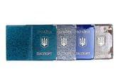 Обложка для "Паспорт Украины" ПВХ 185 х 130 мм, лакированная, 200 мкм, металлические уголки 301011