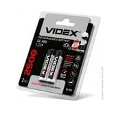 Акумулятор Videx HR6/AA 1000 mah 1,2 v 2 штуки в упаковке, под блистером 292335
