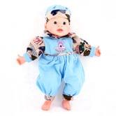 Лялька "малюк" h=40 см у голубому / рожевому / жовтому костюмі B752B/C/D
