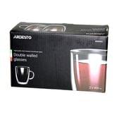 Набір чашок Ardesto 2 штуки з подвійними стінками 400 мл, боросилікатне скло AR2640GH