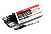 Ручка гелевая Tenfon 0,5 мм, прозрачный корпус, резиновая вставка, цвет черный G-163